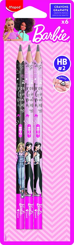 Barbie blyertspennor 3 st