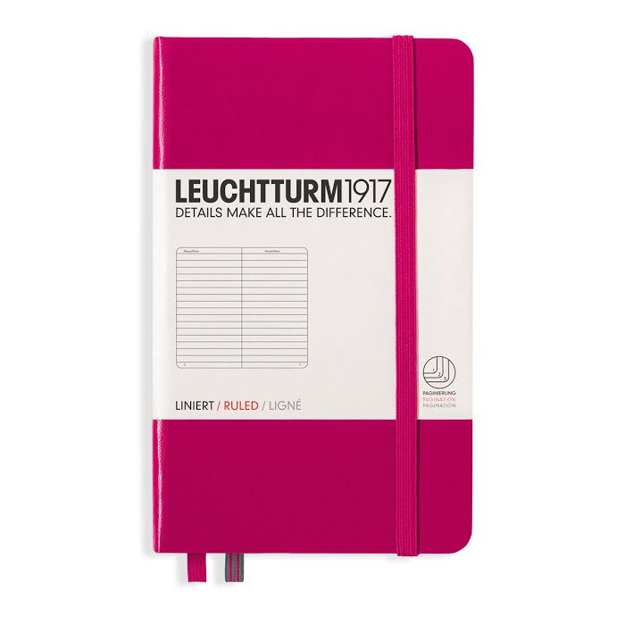 Anteckningsbok Leuchtturm1917 A6 Linjerad Berry