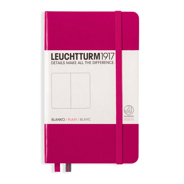 Anteckningsbok Leuchtturm1917 A6 Olinjerad Berry