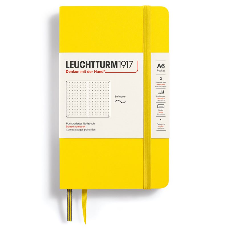 Anteckningsbok Leuchtturm1917 A6 Soft Soft Prickad Lemon