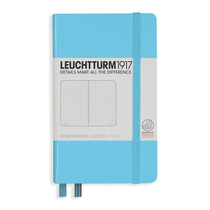 Anteckningsbok Leuchtturm1917 A6 Prickad Ice Blue