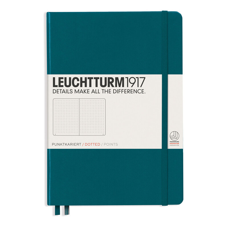 Leuchtturm 1971  NOTEBOOK A5 Hard Dotted Pacific Green