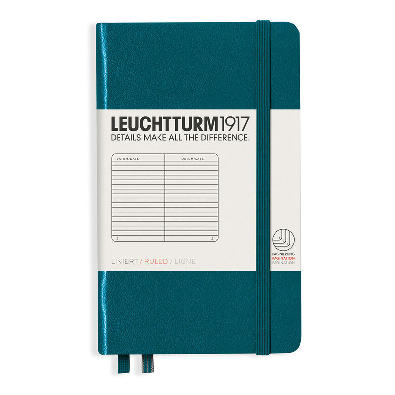 Leuchtturm1917 NOTEBOOK A6 Ruled Pacific Green