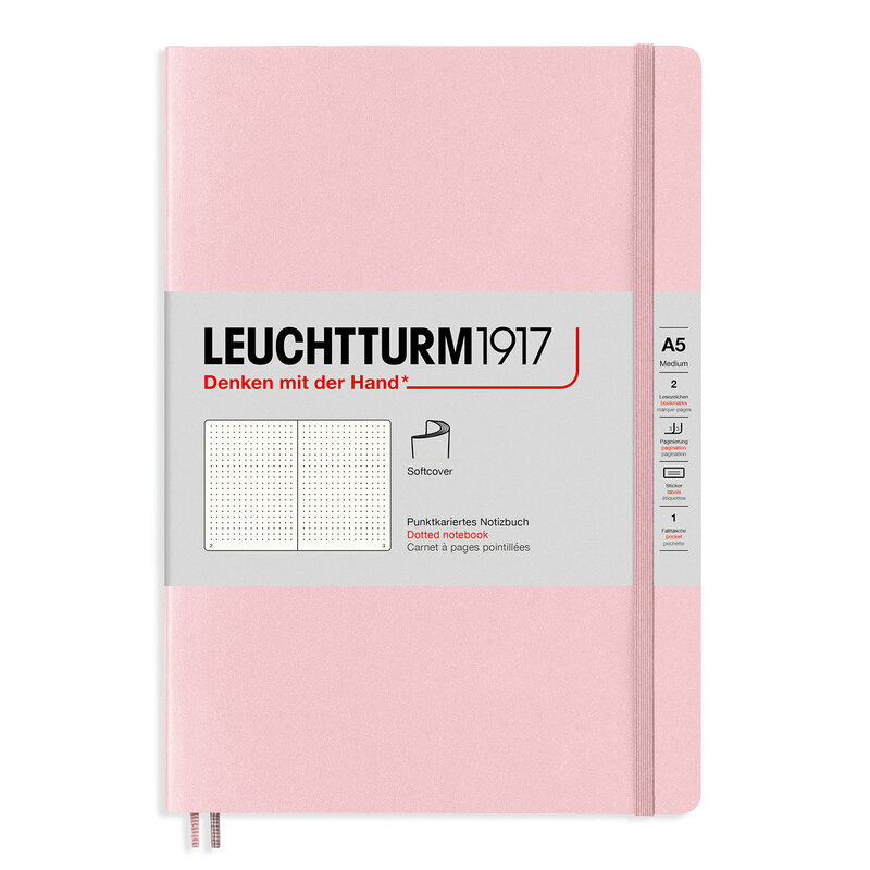 Anteckningsbok Leuchtturm1917 A5 Soft Prickad Powder
