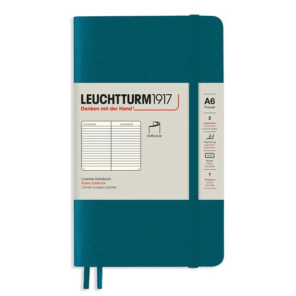 Leuchtturm 1971 NOTEBOOK A6 Soft Ruled Pacific Green