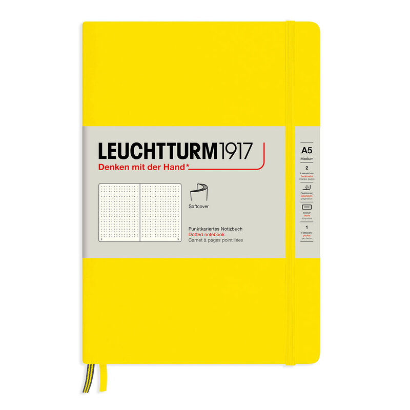 Anteckningsbok Leuchtturm1917 A5 Soft Prickad Lemon