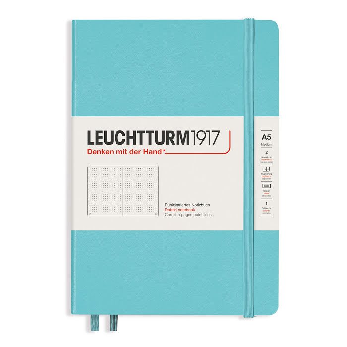 Leuchtturm Notebook A5 Hard Dotted Aquamarine