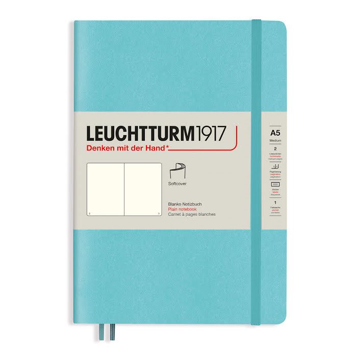 Leuchtturm Notebook A5 Soft Plain Aquamarine
