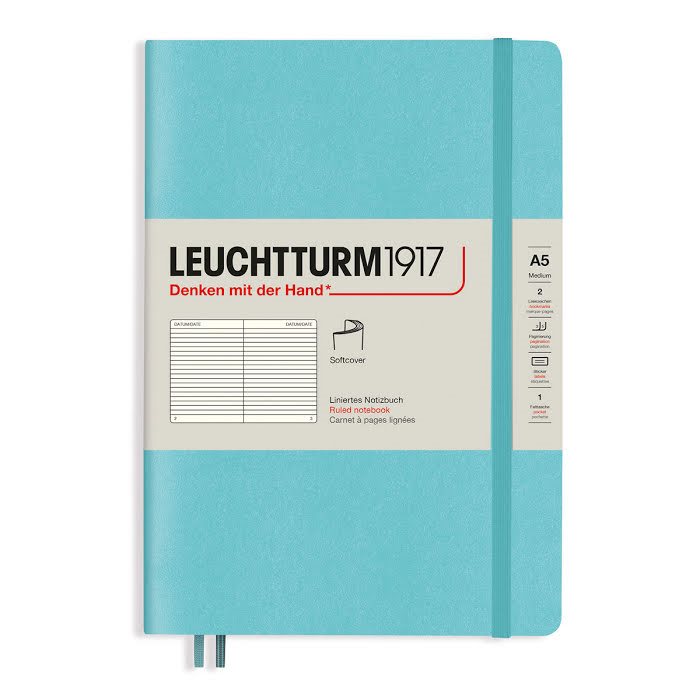 Leuchtturm Notebook A5 Soft Ruled Aquamarine