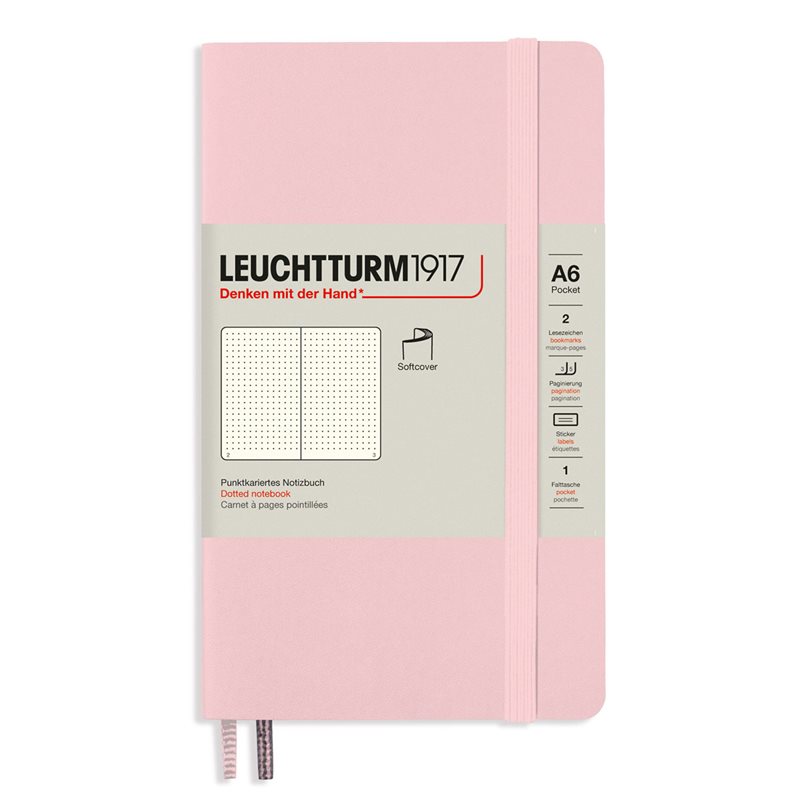 Anteckningsbok Leuchtturm1917 A6 Soft Soft Prickad Powder