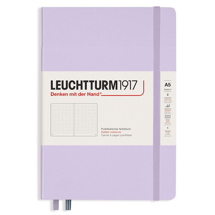 NOTEBOOK A5 Hard Dotted Lilac