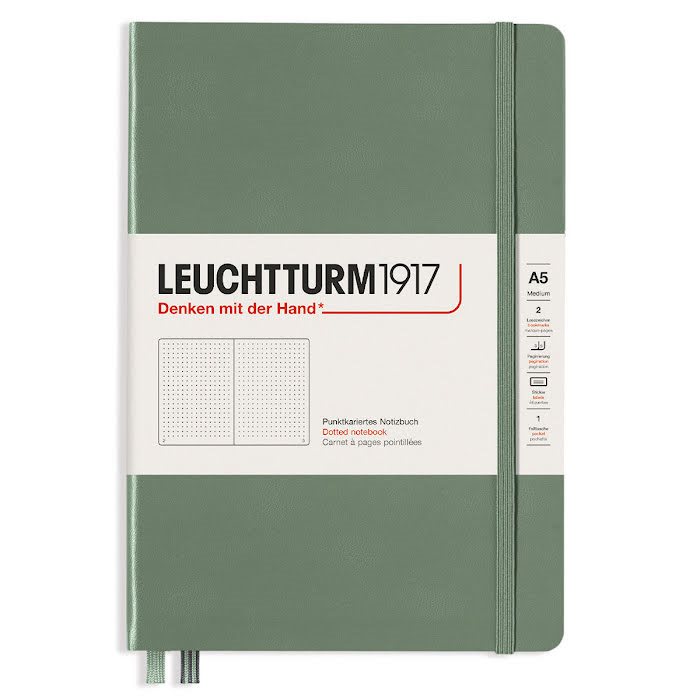 Anteckningsbok Leuchtturm1917 A5 Dotted Olive