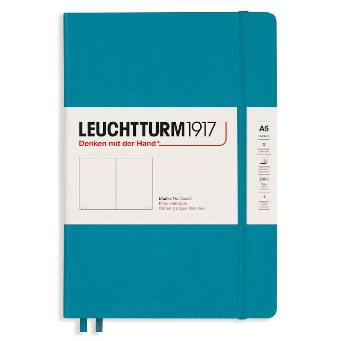 Anteckningsbok Leuchtturm1917 A5 Olinjerad Ocean