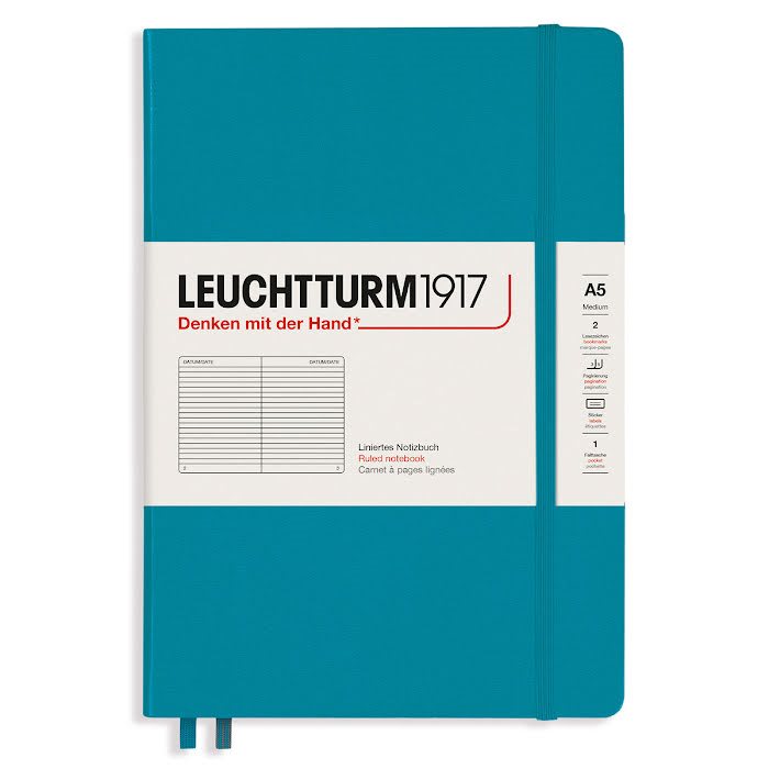Anteckningsbok Leuchtturm1917 A5 Linjerad Ocean
