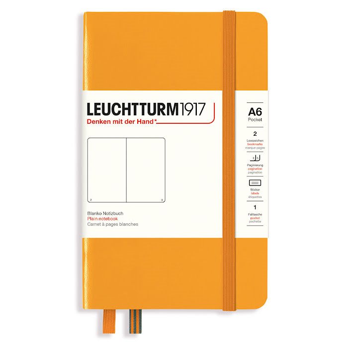 Anteckningsbok Leuchtturm1917 A6 Olinjerad Rising Sun