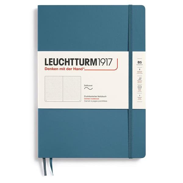 Leuchtturm1917 B5 Soft Dotted Stone Blue