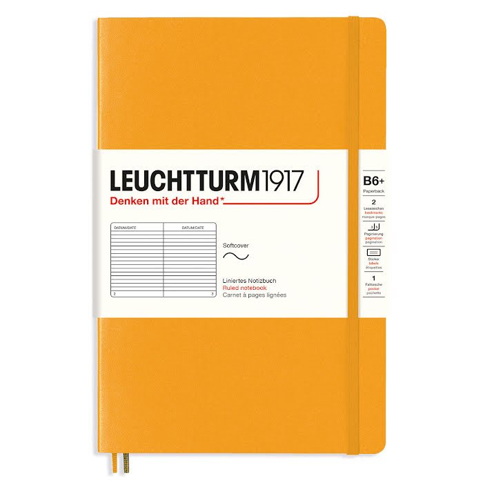 Anteckningsbok Leuchtturm1917 B6 Soft Linjerad Rising Sun