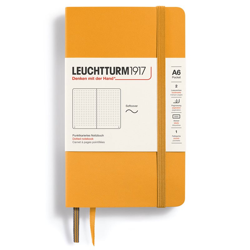 Anteckningsbok Leuchtturm1917 A6 Soft Soft Prickad Rising Sun