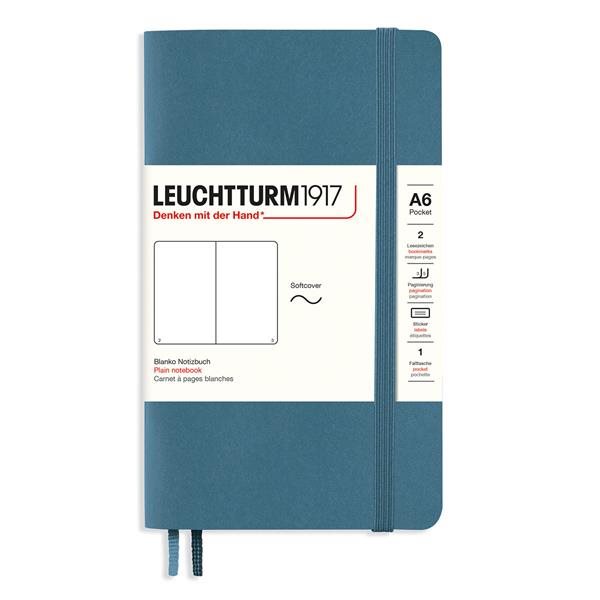 Leuchtturm 1971 NOTEBOOK A6 Soft Plain Stoen Blue