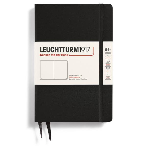 Leuchtturm1917 B6 Hard Plain Black