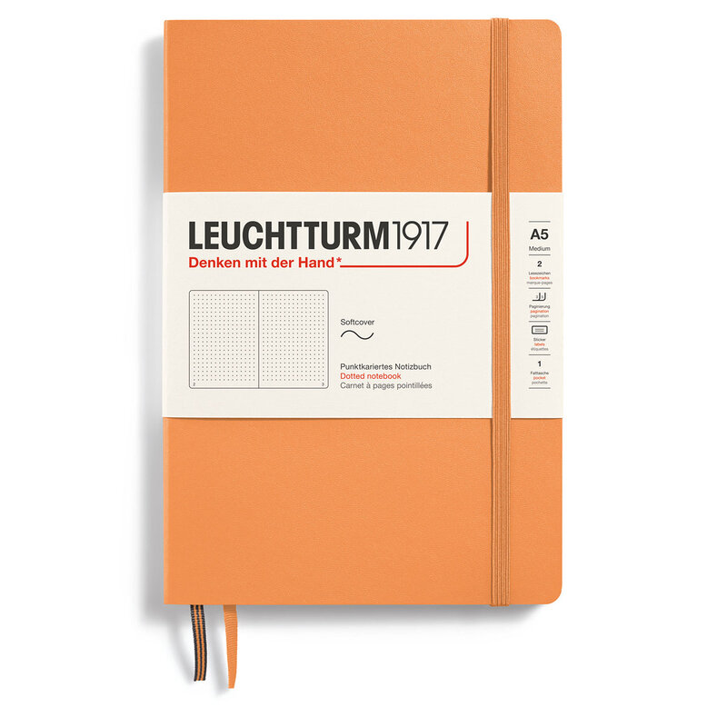 Anteckningsbok Leuchtturm1917 A5 Soft Prickad "Apricot"