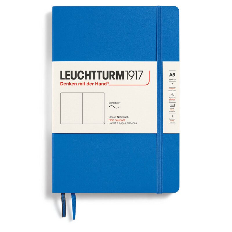 Anteckningsbok Leuchtturm1917 A5 Soft Olinjerad "Sky"