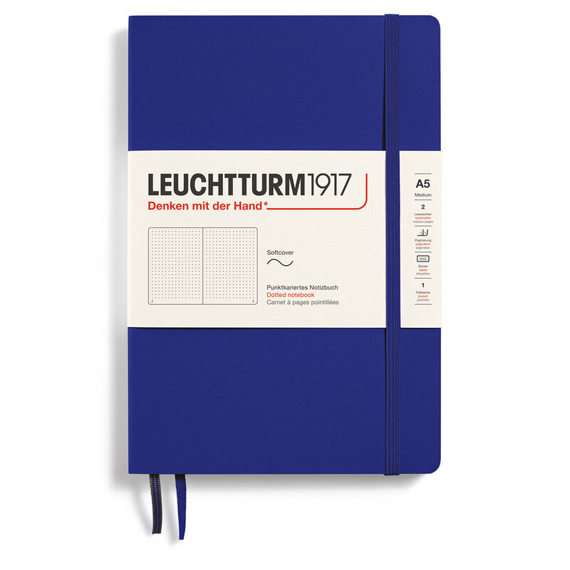 Anteckningsbok Leuchtturm1917 A5 Soft Prickad "Ink"