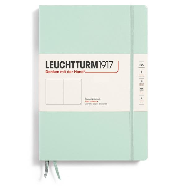 Leuchtturm 1971 Notebook B5 Hard Plain Mint Green