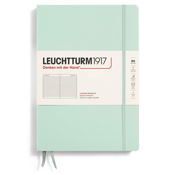 Leuchtturm 1971 Notebook B5 Hard Ruled Mint Green