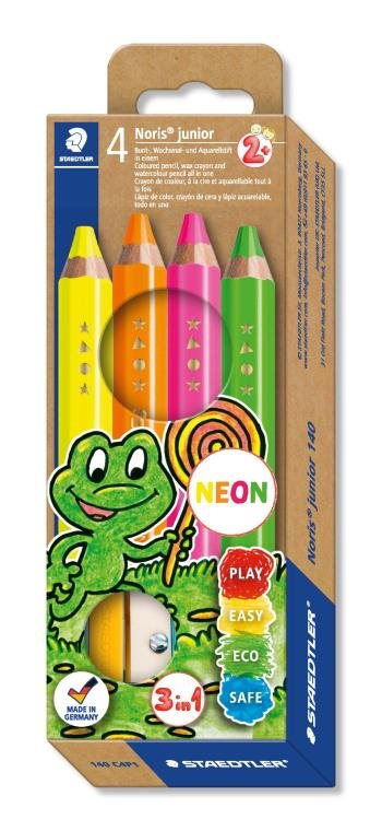 Färgpennor Neon 4-pack Noris junior