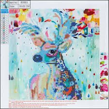 Diamond Painting Hjort 30 x 30 cm
