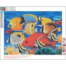 Diamond Painting Fiskar 40 x 50 cm