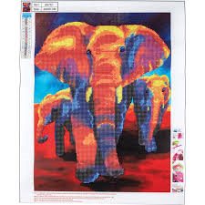 Diamond Painting Elefant 40 x 50 cm