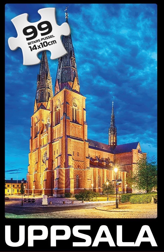 Mini-pussel 99 bitar Domkyrkan i Uppsala
