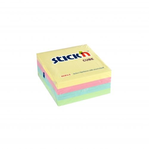 Notiskub 76x76 400 Blad Sorterat Pastell
