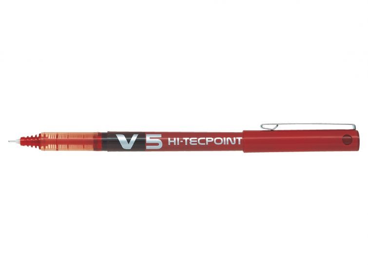 Bläckpenna "Hi-Tecpoint V5" Röd