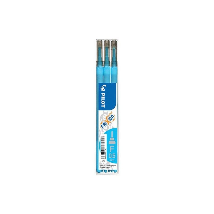 Patron PILOT 0,5 Ljusblå 3-pack Frixion Point