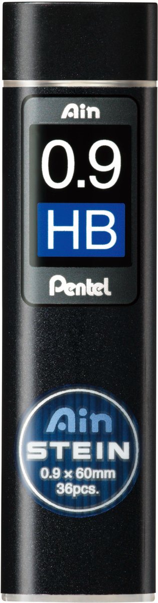 Pentel stift C279 AIN STEIN 0,9mm HB (36 st) 92% RECYCOLOGY ( etui )