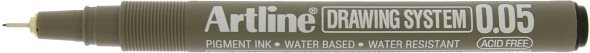 Fineliner Artline Drawing System 0.05 svart