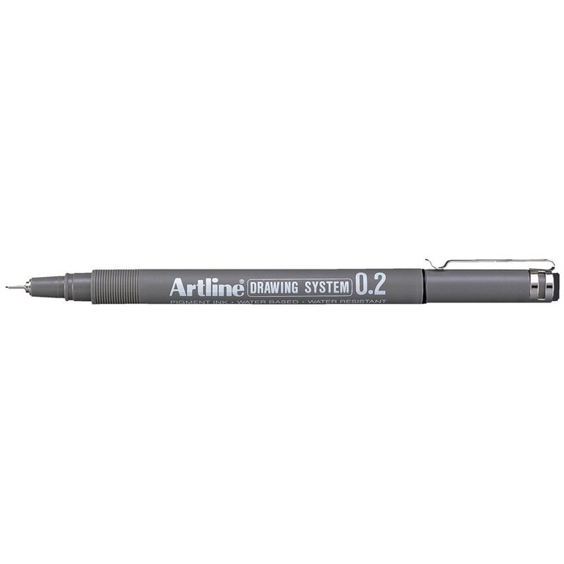 Fineliner Artline Drawing System 0.2 Svart