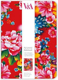 Anteckningsbok A5 Linjerad "Peacock Quilt"