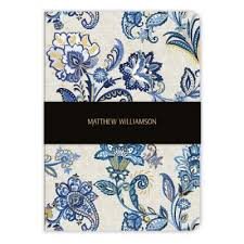 Anteckningsbok A5 Linjerad "Paisley Blue" by Matthew Willamson