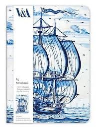 Anteckningsbok A5 Linjerad "Blue Ship2
