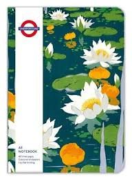 Anteckningsbok A5 Linjerad London Kew Garden Water Lilies