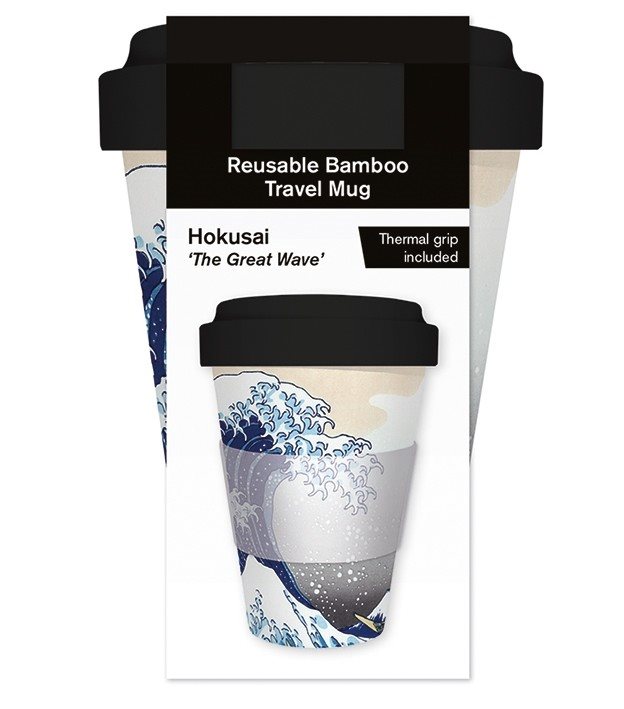 Mugg av bambu "The Great Wave" Hokusai