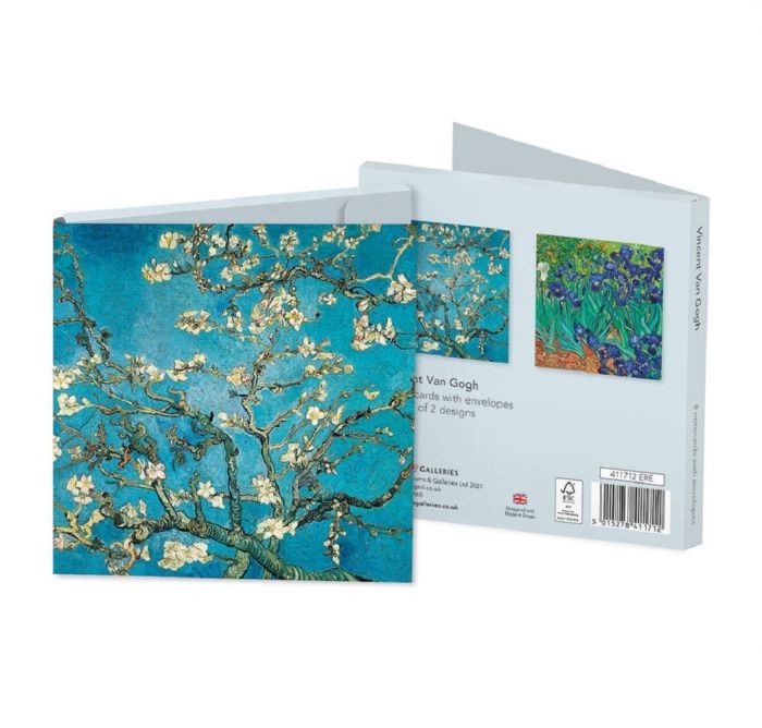 Kortset 8 dubbla kort "Vincent Van Gogh"