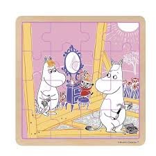 Träpussel 16 bitar Moomin Construction Fun