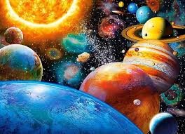 Pussel 300 bitar Planets and their Moons