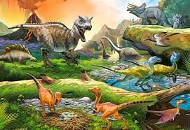 Pussel 100 bitar World of Dinosaurs