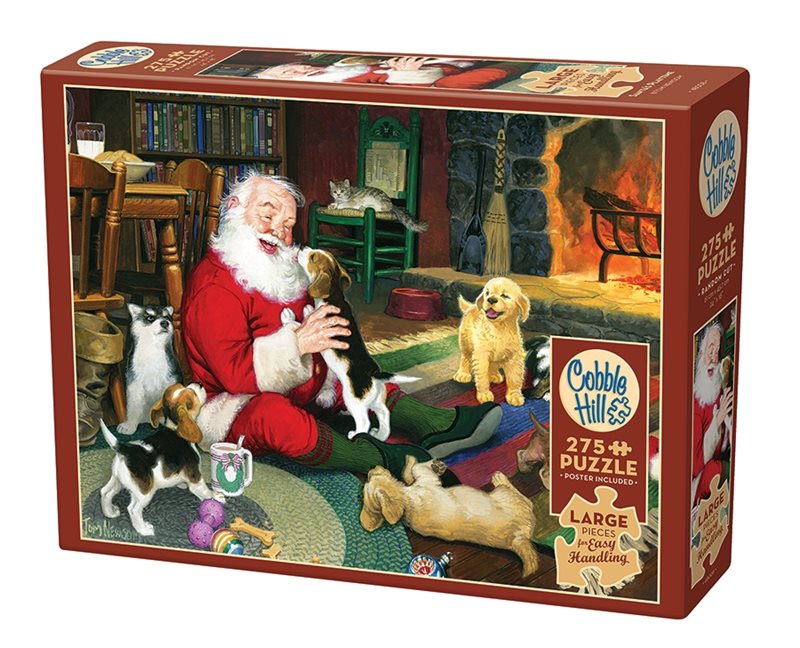 Pussel 275 bitar Santas Playtime (stora bitar)